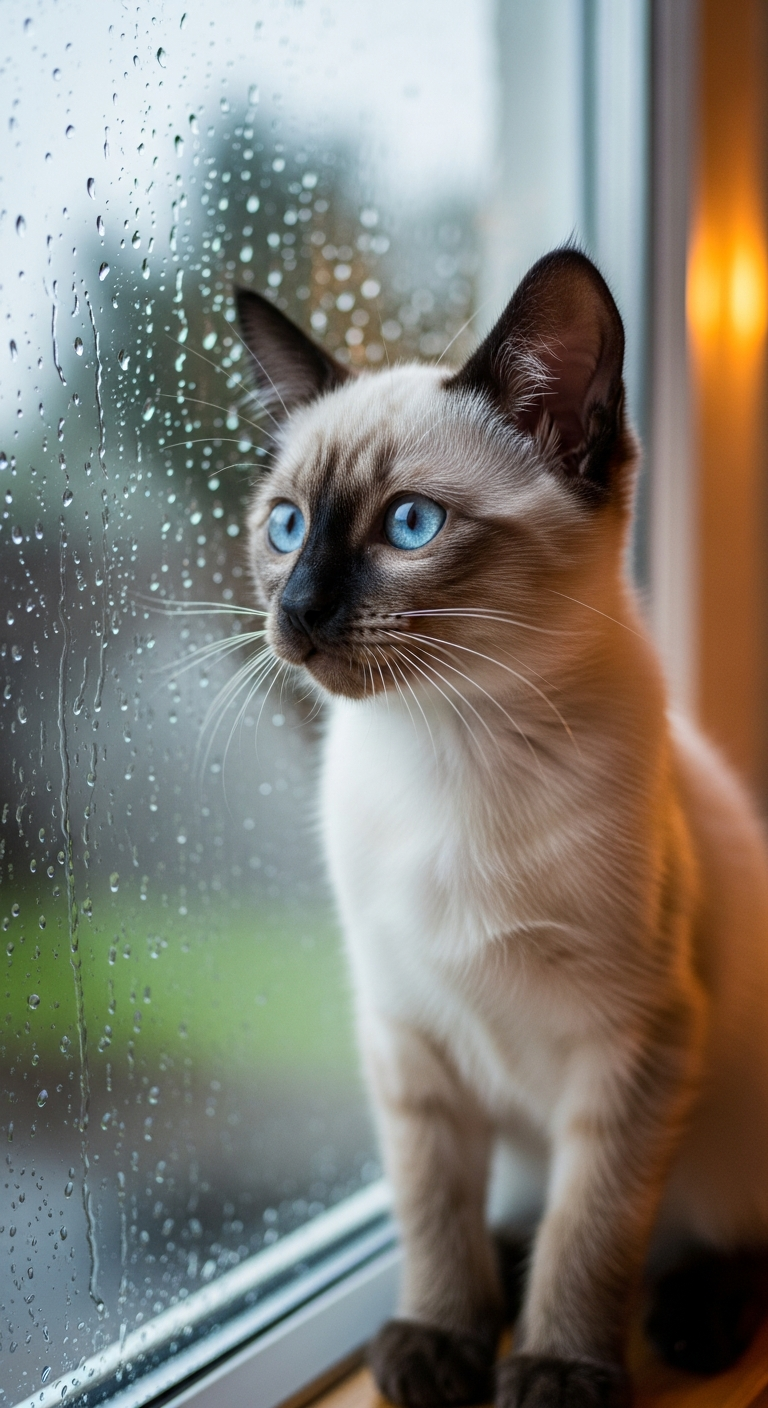 Rainy kitten